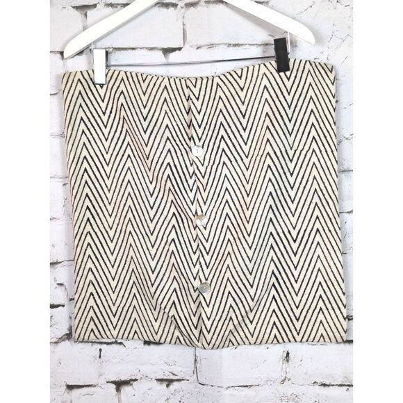 WEST ELM Chevron Stripe 100% Silk Square Pillow Cover Bohemian Chic 20"x 20" - Picture 1 of 4